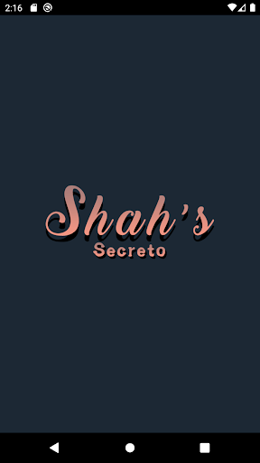Android application Shah's Secreto screenshort