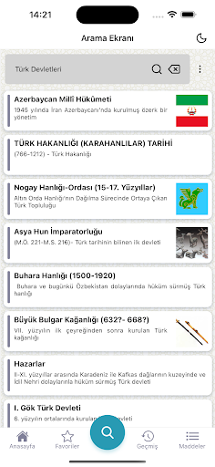 Türk Dünyası Ansiklopedisi ekran görüntüsü