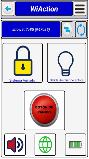 Android application WiAction screenshort