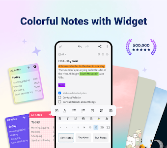 Color Notes, Notebook, Notepad
