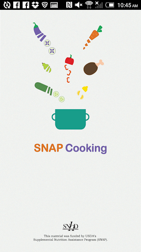 Android application SNAP Cooking screenshort