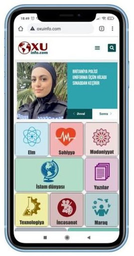 Android application Oxuinfo screenshort