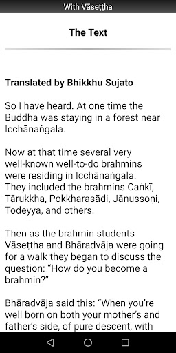 With Vasettha Sutta - Buddhism Screen 2