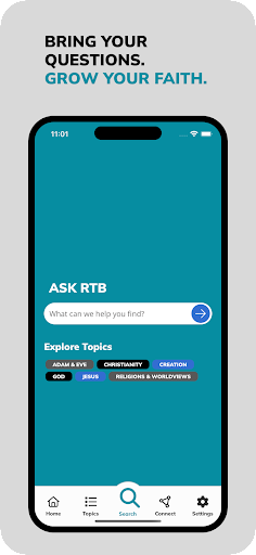 Android application Ask RTB by Reasons to Believe screenshort