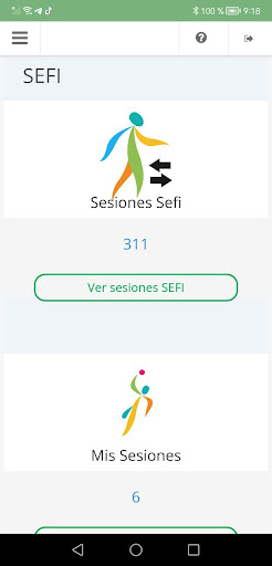 Android application SEFI screenshort