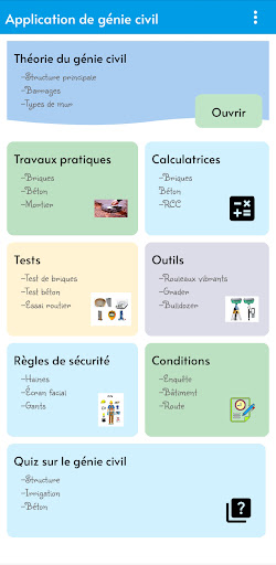 Aperçu de l'application