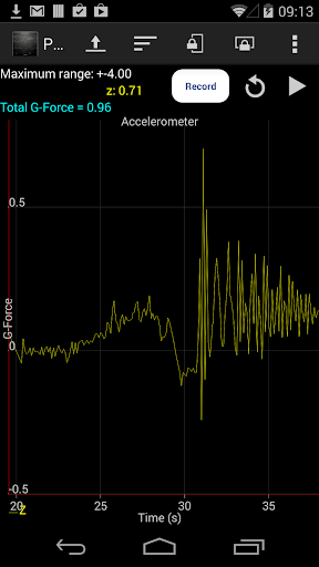 Android application Mobile Science - Pendulum screenshort