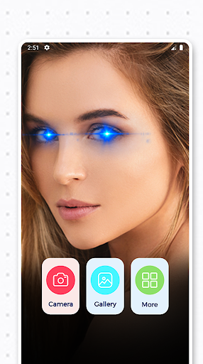 Android application Laser Eyes Photo Editor screenshort