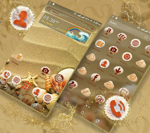 Android application Seashell Launcher Theme screenshort