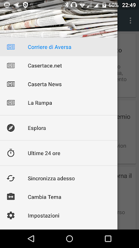 Android application Aversa notizie locali screenshort