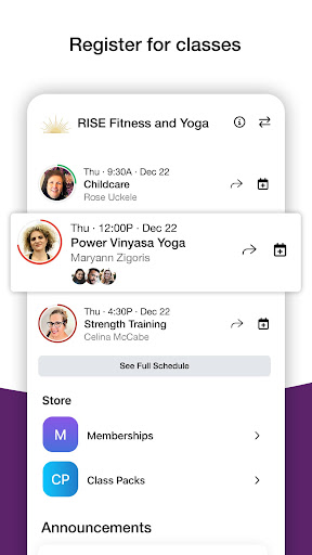 RISE Fitness & Yoga Screen 2