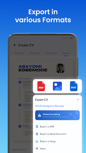 Screenshot of Resume Builder - CV Maker App