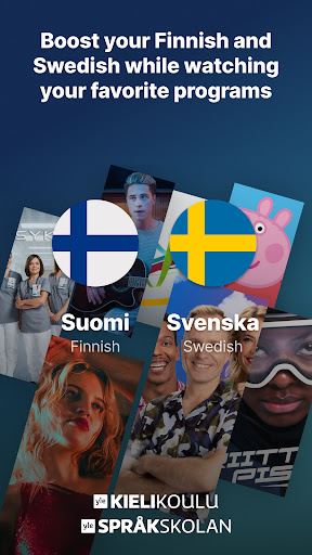 Android application Yle Kielikoulu Yle Språkskolan screenshort