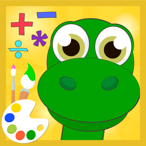 Dino math - coloring game  Icon