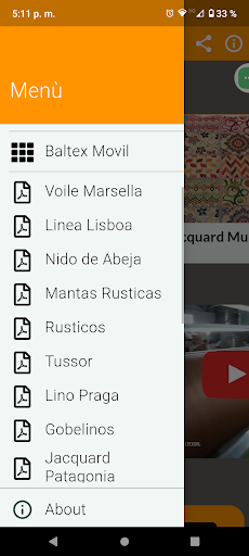 Android application Baltex Movil screenshort
