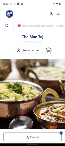 Android application The Blue Taj screenshort