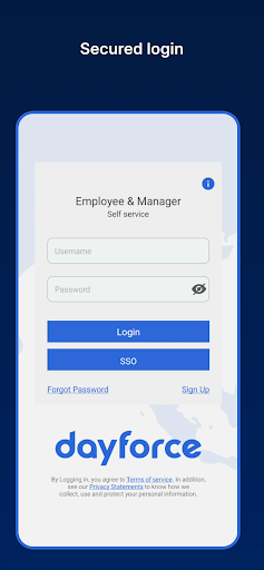 Android application Excelity ESS screenshort