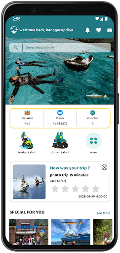 Android application Tripwe - Adventure Marketplace screenshort