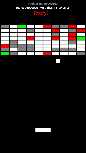 Retro Breaker brick breaking Screen 2