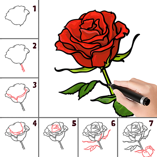  Qualquer pessoa pode desenhar flores: Tutorial de