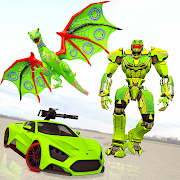 Dragon Robot Formula Car Transformation