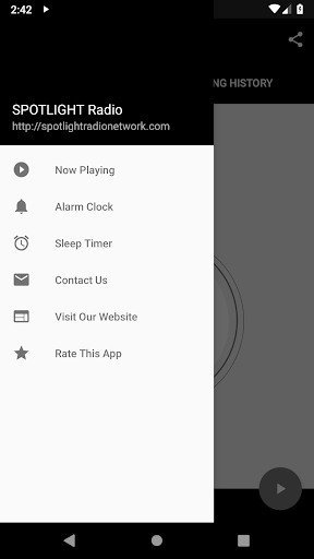 Spotlight Radio Network Screen 2