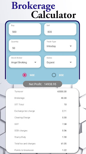 Android application Brokerage Calculator - SIP Cal screenshort