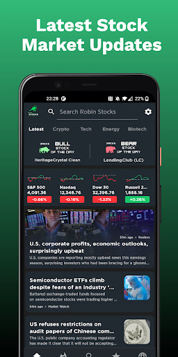 Android application Robin Stocks - Quotes & News screenshort