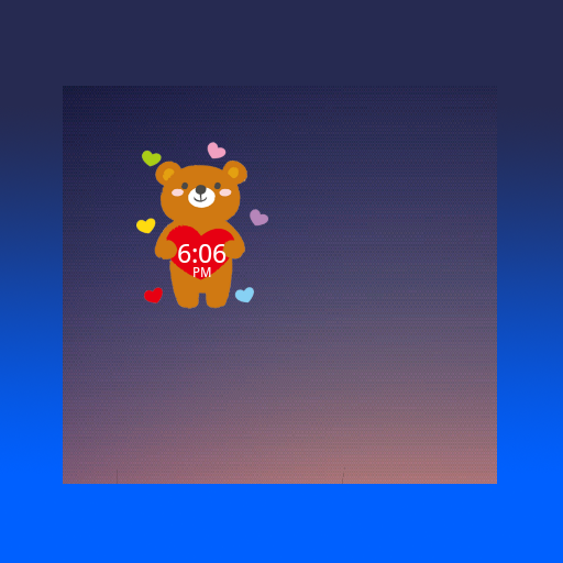 CuteBear Clock Widget logo