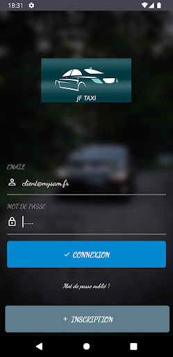 Android application JF TAXI/FRENELLES EN VEXIN screenshort