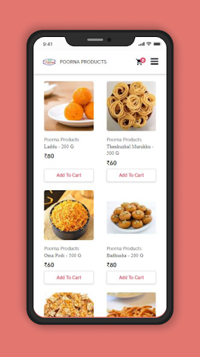 Poorna Products Screen 3