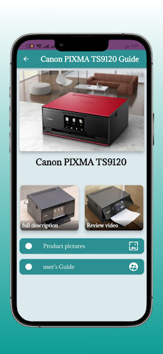 Canon PIXMA TS9120 Guide Screen 2