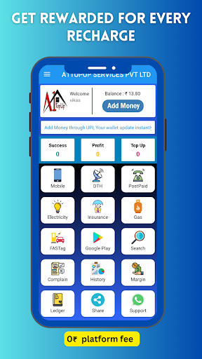 Android application A1 - All in One Recharge App screenshort