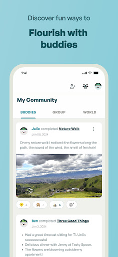 Screenshot of Flourish: AI Well-Being Buddy