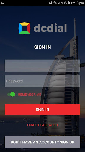 Android application DCDial screenshort