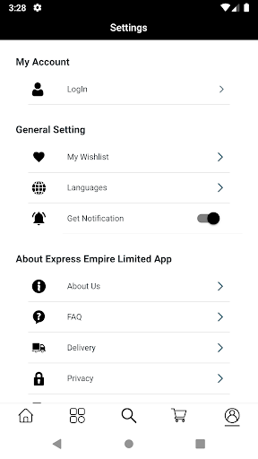 Android application Express Empire Limited screenshort