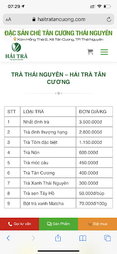 Hải Trà Tân Cương Screen 2