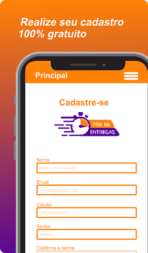 Pra já entregas - Cliente Screen 2