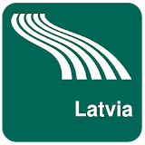 Latvia Map offline icon