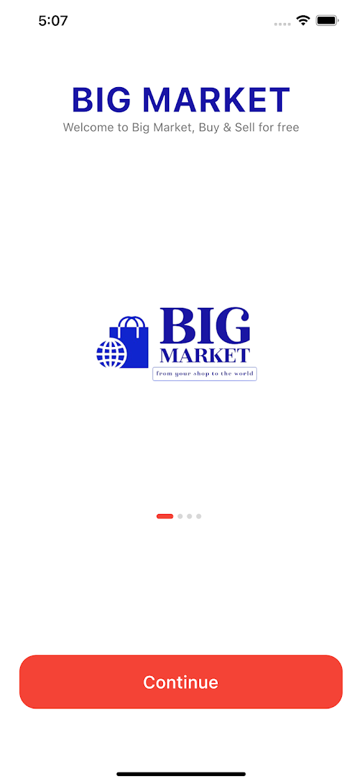 Android application Big Market screenshot