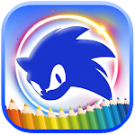 Cover Image of Download Blue Hedgehogs Coloring.  APK