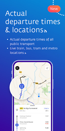 Screenshot of 9292 public transport & ticket