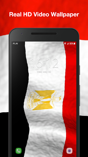 Egypt Flag Live Wallpaper Pro Screen 3