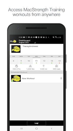Android application MacStrength Training screenshort