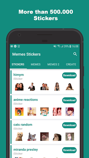 Android application Animated stickers for WhatsApp screenshort