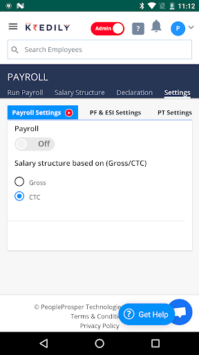 Kredily Admin Payroll & HR App Screen 3