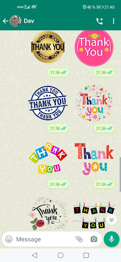 Thank You WAStickersApps