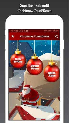 Android application Christmas Countdown screenshort