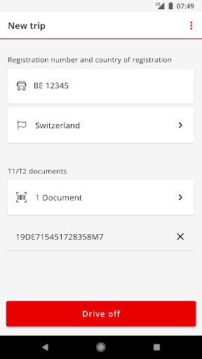 Android application Activ screenshort