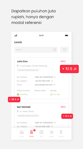 Android application SQM screenshort